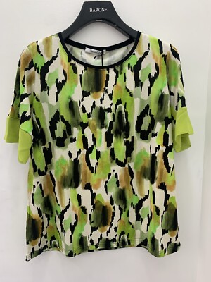 Damen Viskose Shirt Cavendish Halbarm Animalier Muster