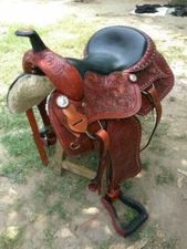 Western Leather Saddle Size 14 inch to 18 inch