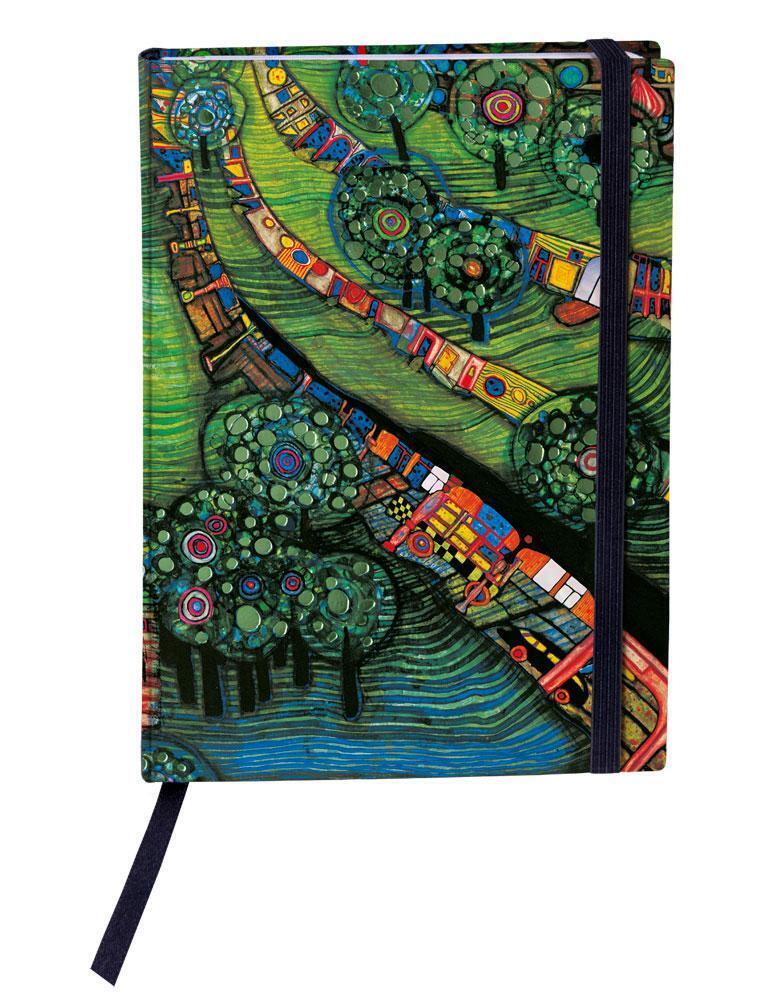 Thumbnail - Hundertwasser Notizbuch (grüne Stadt) | Friedensreich Hundertwasser |