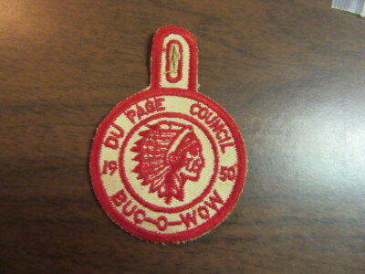 Du Page Council 1950 Buc-O-Wow Patch         c51