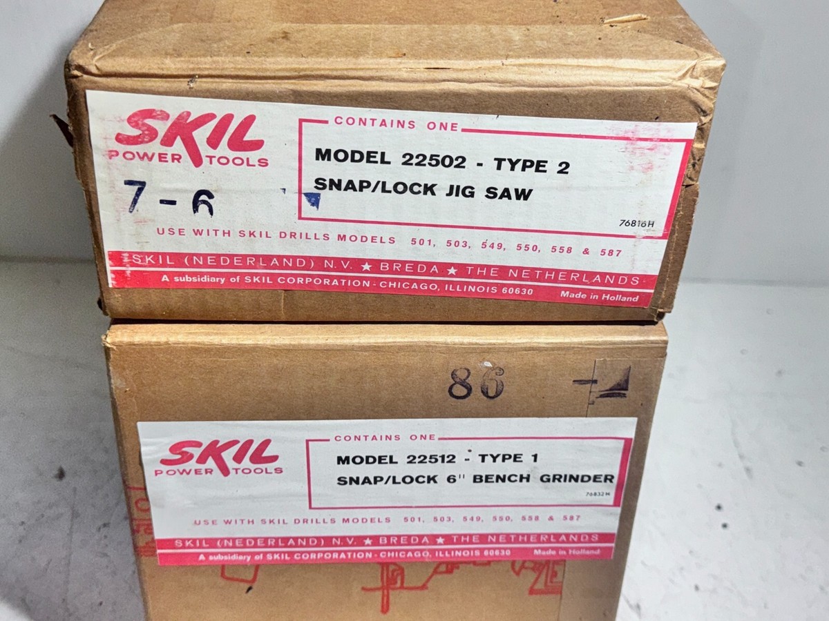 Vintage NOS Skil Snap/Lock Tool Set - Drill, Jig Saw