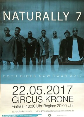 NATURALLY 7 MÜNCHEN 2017 - orig. Concert Poster - Konzert Plakat - DIN A1 - F/U