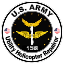 United States Army Utility Helicopter Repairer Bumper Sticker Military Decal 5"