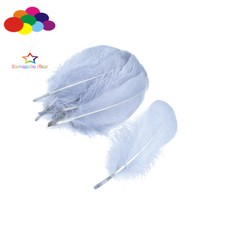 Soft Goose Feather Dyed Gray 6-8 Inch/15-20 Cm 100 Pcs Carnival Diy Costume Mask