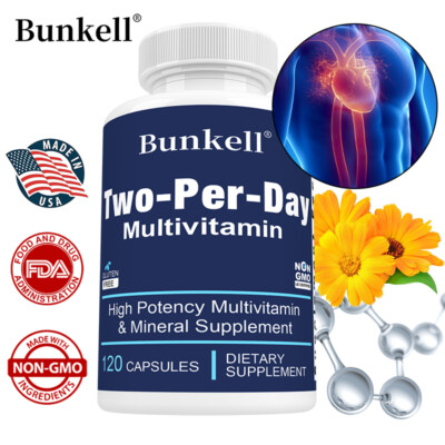 Two-Per-Day (Multivitamin & Mineralien) Hohe Wirksamkeit 30/60/120 Kapseln