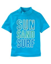 OshKosh B'gosh Short Sleeve Rashguard Kids  Boys  Blue  Size 12