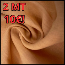 TESSUTO PURO LINO PER PATCHWORK ABBIGLIAMENTO SCAMPOLI AL METRO ARANCIONE