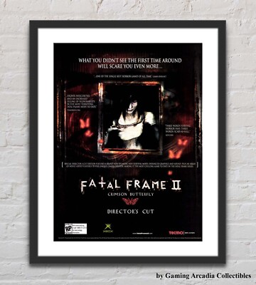 Fatal Frame II Crimson Butterfly XBOX Glossy Promo Ad Poster G7031