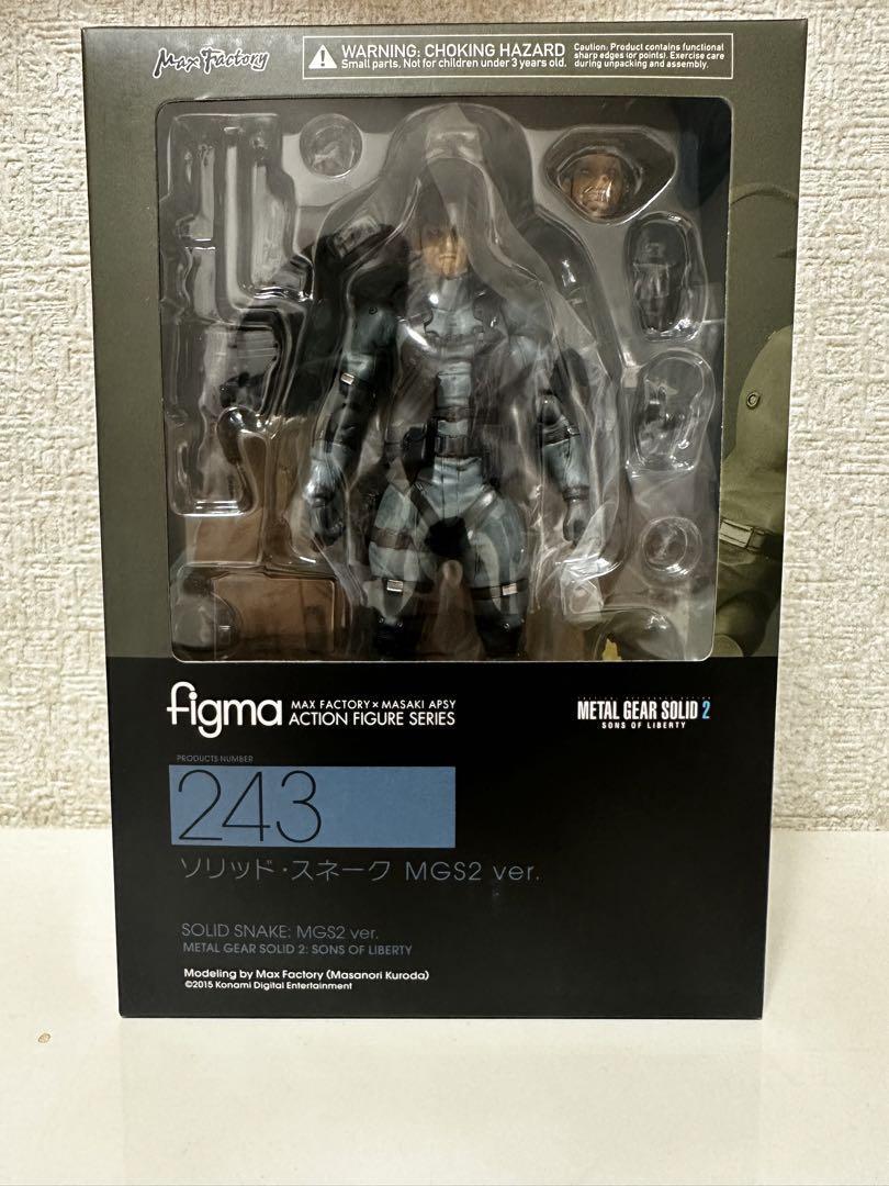 figma ソリッド・スネーク MGS2 ver. 243 figma Solid Snake MGS2 Ver. Action Figure #243 METAL GEAR