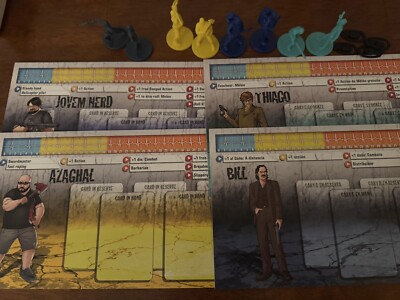 8 Zombicide Promo Survivors w/ 1st ed dashboards from CMON (2nd ed compatible)