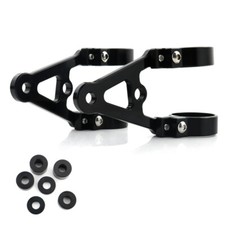 1 Par 54mm Soporte Faros Motocicleta Horquilla Frontal Faro Montaje Abrazadera