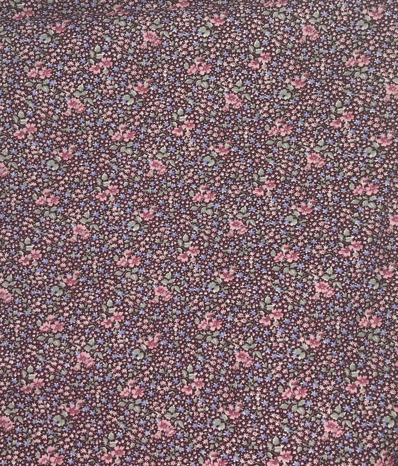 Cotton Lilac Green Pink Small Floral Fabric by the Yard | eBay