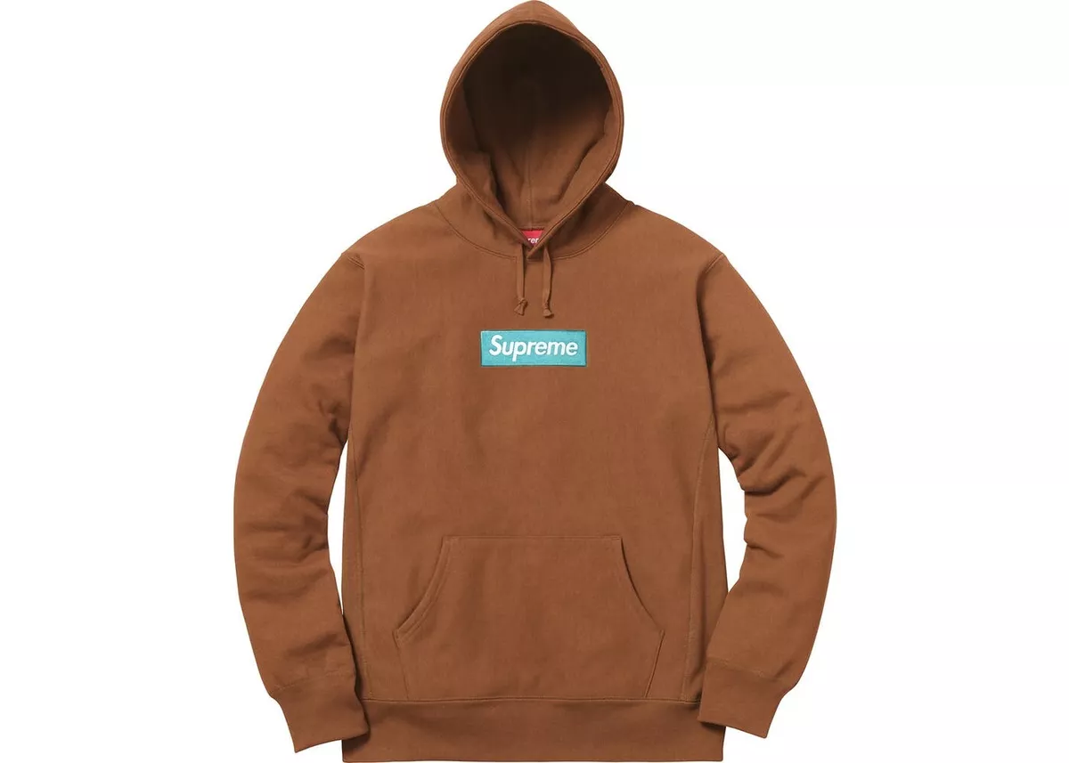 Supreme Box Logo Hoodie FW17 Rust Brown Size M. Still In Original Plastic  Seal