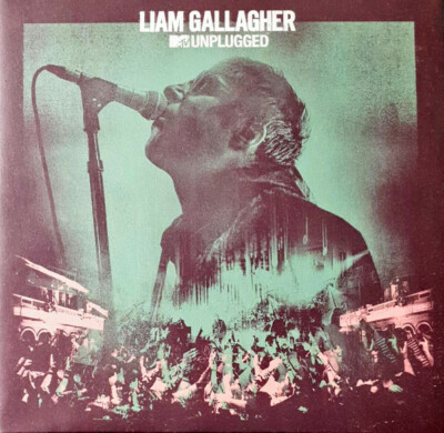 LIAM GALLAGHER ''MTV UNPLUGGED'' WHITE AND GREEN SPLATTERED VINYL LP NEU / NEW