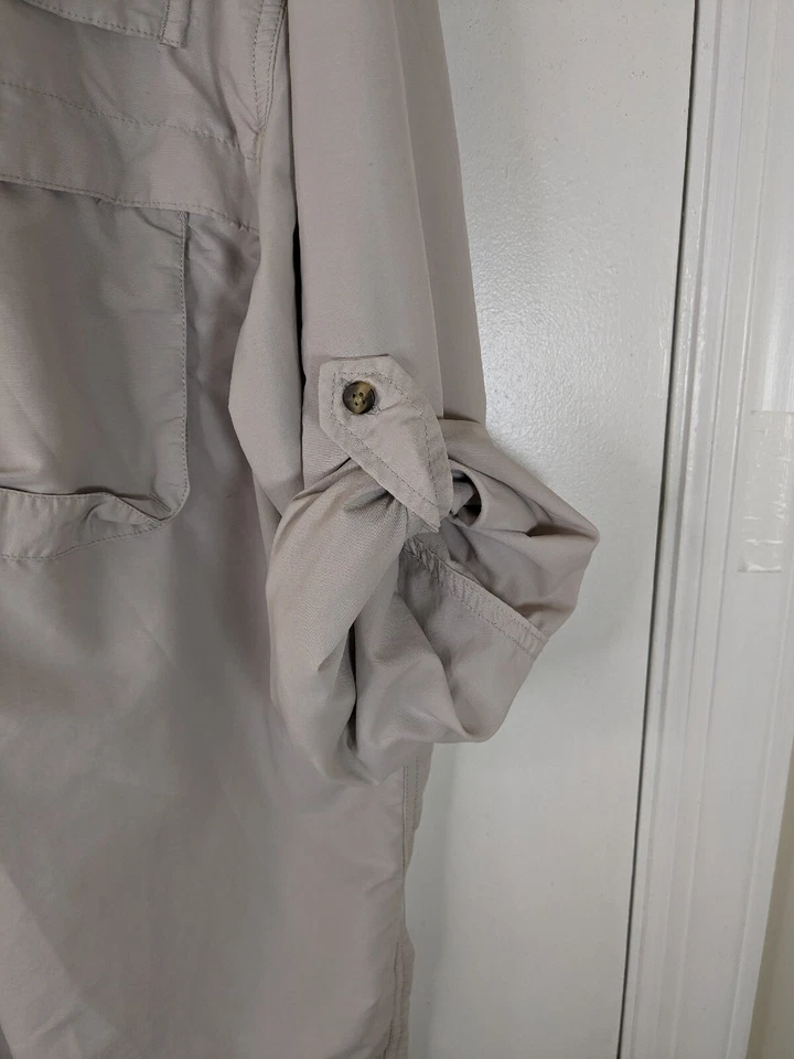 L. L. Bean, Men's, LS, Fishing Shirt, Beige, size L - Image 3 of 4