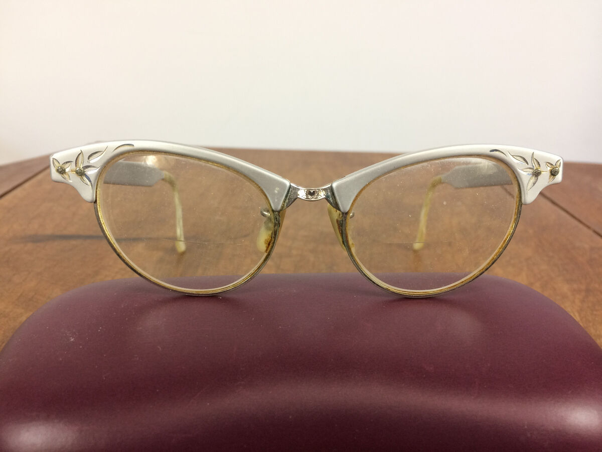 Viintage 50s Womens Aluminum Mid Century Atomic Cat Eye Viintage 50s Womens Aluminum Mid Century Atomic Cat Eye