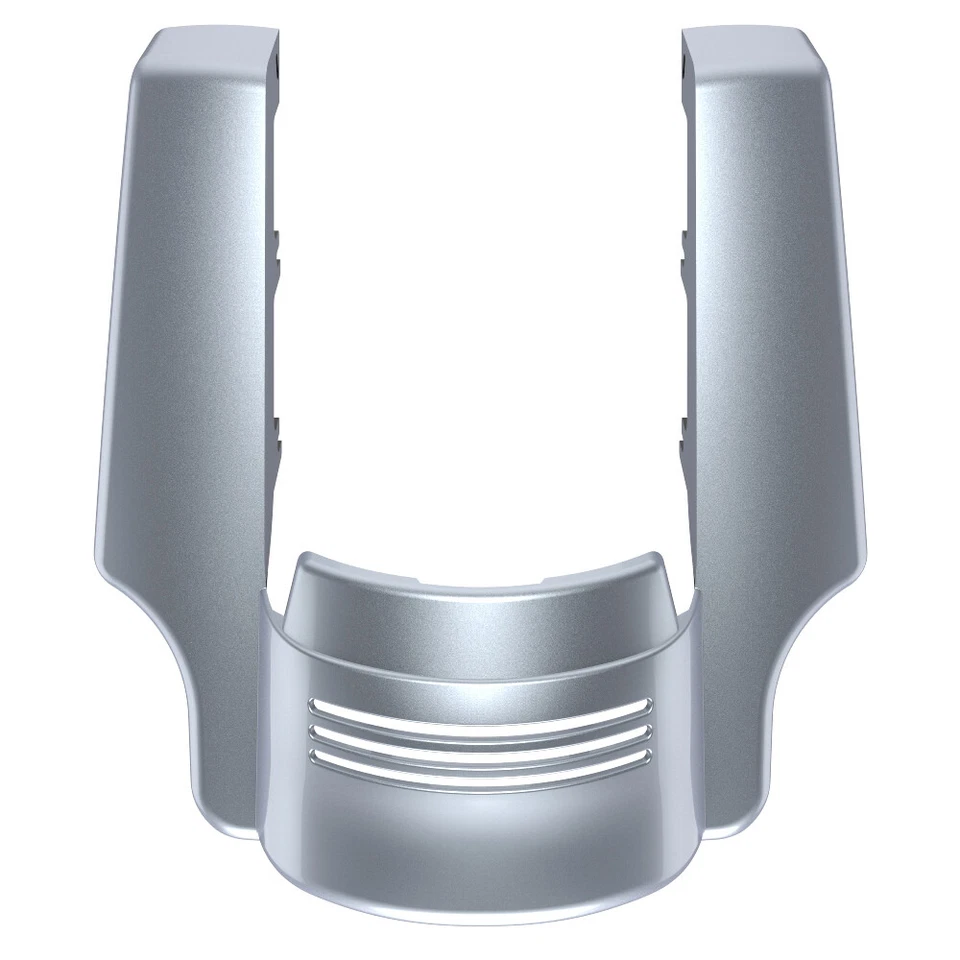 Brilliant Silver Stretched Rear Fender Extension For Harley Street Road Glide - Image 2 of 4