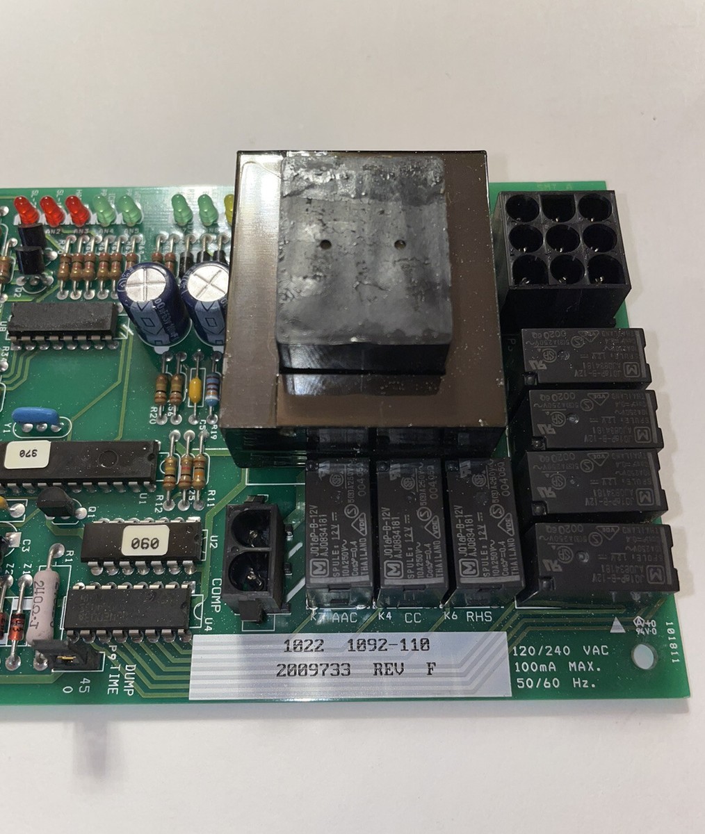 1092-83-1002-SS01A 1092-110 2009733 Rev F control board of  
