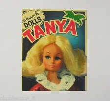 VECCHIO ADESIVO anni '80 /Old Sticker BAMBOLA TANYA CEPPI RATTI DOLLS (cm 8x9) 