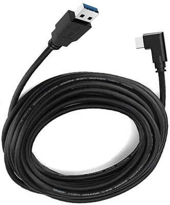 16ft Link Cable for Oculus Quest 2 Type-C Right Angle to USB A Charging Cord US