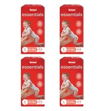 BULK x4  Huggies Essentials Nappies Size 5 ( 13Kg - 18kg ) 176 Count