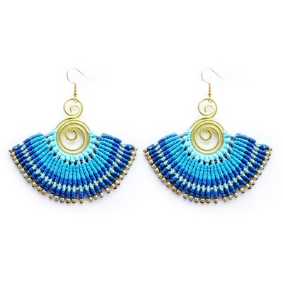 Boho Dangling Earrings Designed for Women and Teen Girls Holiday Half-Round Hipp