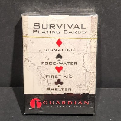 Guardian Survival Playing Cards Emergency Outdoor Prepper Deck New Sealed
