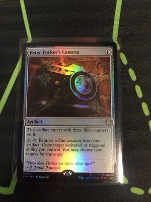 MTG Magic The Gathering Peter Parker s Camera Foil SPM Rare Artifact Spider-Man 