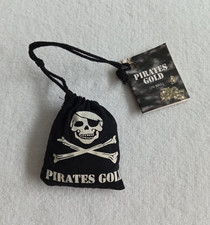 Pirates Gold in Bag Dekoratives Gold in kleiner Piratentasche 6cm 100gr