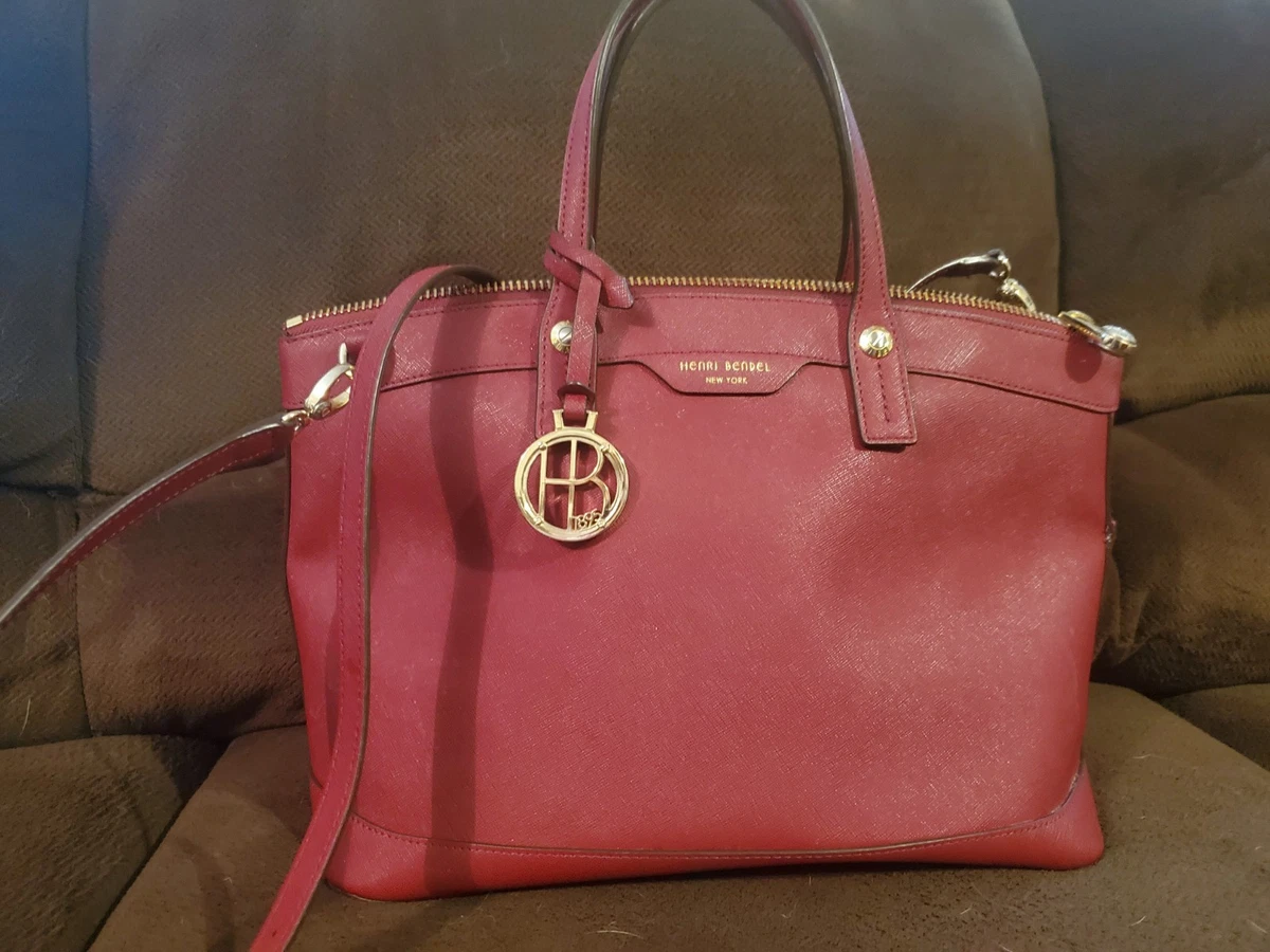 ヘンリベンデル赤 レザー ハンドバッグ Henri Bendel Leather Exterior Red Bags & Handbags for Women for