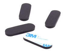 Peel  Stick Silicone Rubber Feet for Sega Genesis 2   1/2 x 1-1/2 x 1/8" 4 Pack