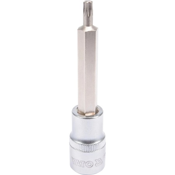T-Profil Torx Bit 1/2 T27 L100MM Stecknuss Crv Stahl FüR Auto Mechanik Werkstatt-image