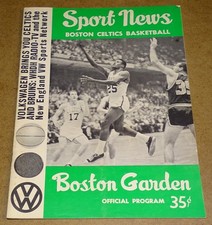 1964 Boston Celtics vs. Cincinnati Royals Program (with Harlem Magicians also)