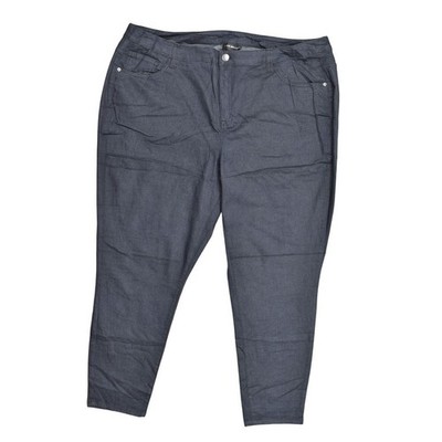 Lane Bryant Blue Cotton Straight Jeans Men's Size 28 Dark Wash Stretch Fabric