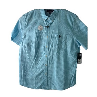 U.S. Polo Assn.Blue River Casual Button Down Shirt 2XL , Stretch, E-Z Wick Yoke