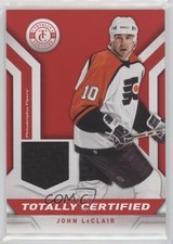 2013-14 Totally Certified Materials Red John LeClair #TC-JLC 7ez