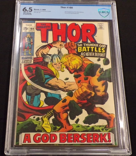 THOR #166 MARVEL JACK KIRBY SECOND FULL APP OF ADAM WARLOCK CGC GRADED 6.5