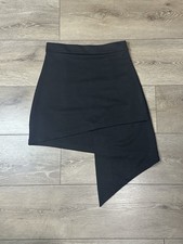 Micas Black Asymmetrical Mini Skirt Women  s M Boho Grunge Goth