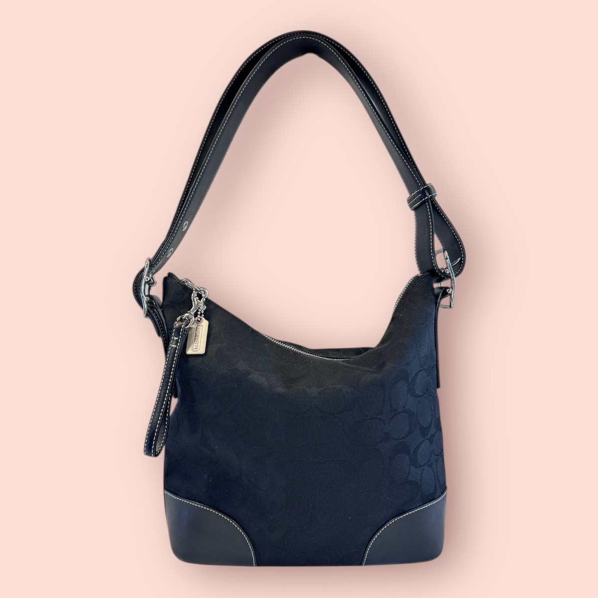 COACH Y2K Vintage Chelsea Signature Hobo Shoulder Convertible Bag
