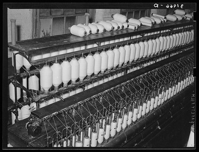 Photo:Laurel Mississippi 1939 Three-Twist Thread Cotton Mill Machine
