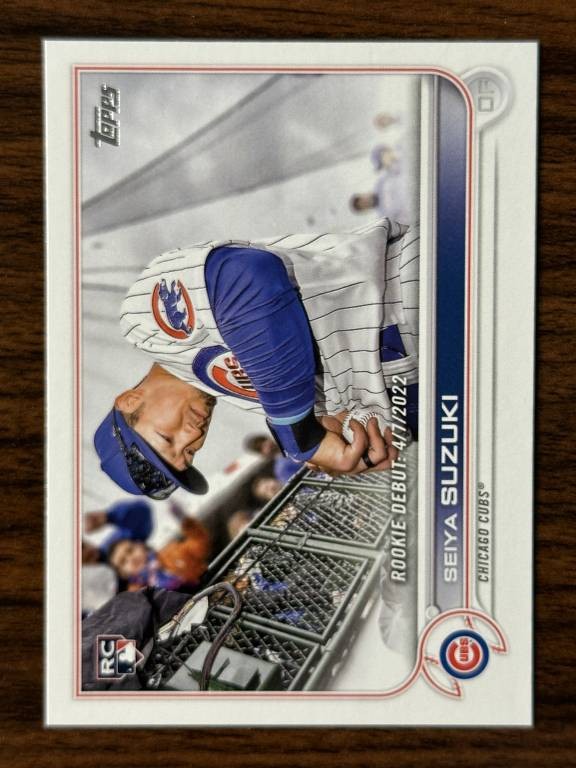 2022 Topps Update Baseball Seiya Suzuki Cubs Base RC Rookie Debut US259