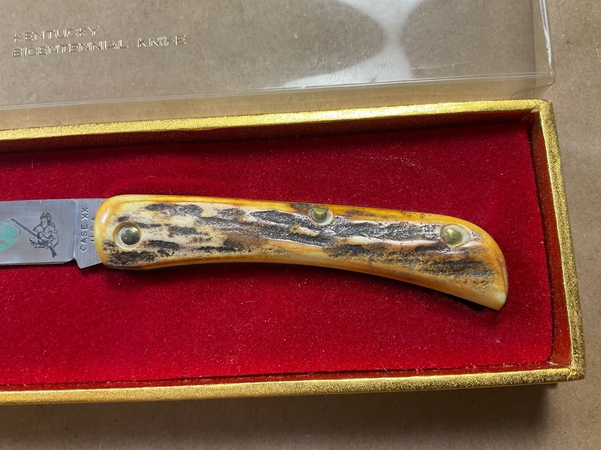 Vintage Case XX 5137SS Kentucky Bicentennial Pocket Knife 1776