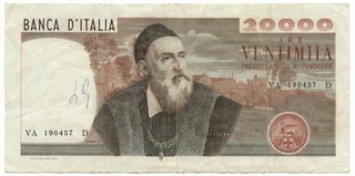 20000 LIRE BANCA D'ITALIA TIZIANO 21/02/1975 BB
