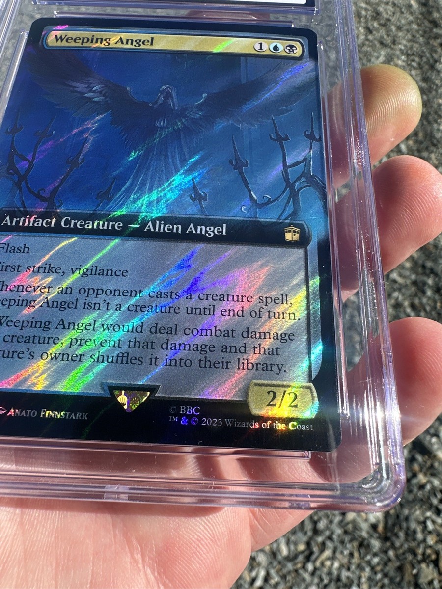 MTG Doctor Who Weeping Angel (Extended Art) (Surge Foil) CGC 10