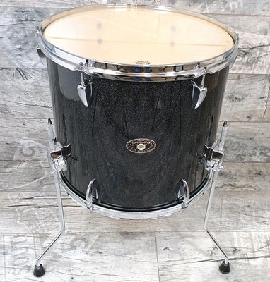Tama Imperialstar 16''x 14'' Floortom Black Sparkle Standtom Drums Schlagzeug
