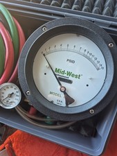 Mid-west Instrument Backflow Test Kit Model 844-B With Case And Hoses