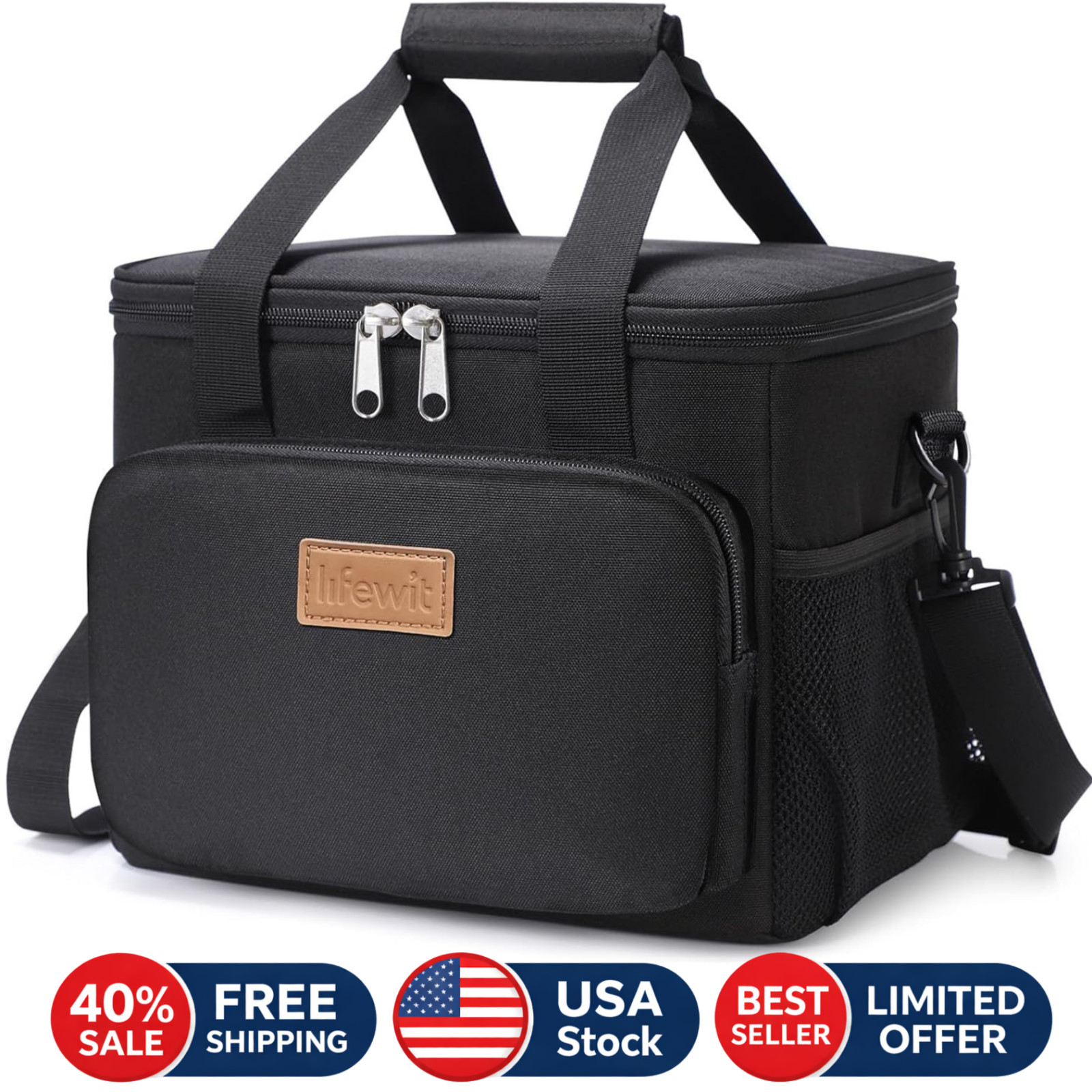 Tote Leakproof 9l Black Adult 12-can Usa*