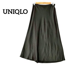 UNIQLO Green Flare Long Skirt M Waist 72cm Perfect for Casual and Stylish Wear