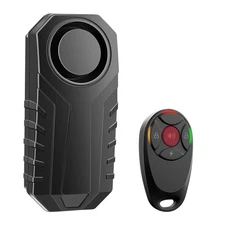 1PK 200ft Remote Anti-Theft Bike Alarm Intelligent Vibration Sensor Waterproof