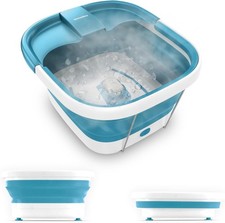 Homedics Smart Space Bubble Mate Collapsible Foot Spa, Heat-Maintaining,...